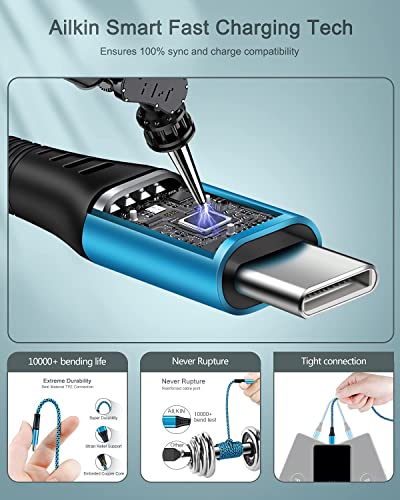 Android Charger, Type C USBC Charging for Samsung Tab A7 Lite S8 Plus, Galaxy S23 S22 Ultra S21+ S21 S20 Fe 5g S10 A32 A12 A42 A02s A03s A53 5g Note 10 Plus, USB Wall Charger Block + 6 Ft USB-C Cable