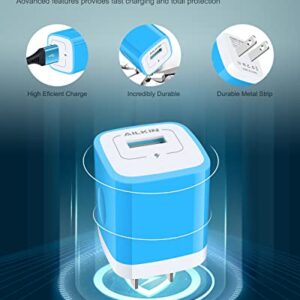 Android Charger, Type C USBC Charging for Samsung Tab A7 Lite S8 Plus, Galaxy S23 S22 Ultra S21+ S21 S20 Fe 5g S10 A32 A12 A42 A02s A03s A53 5g Note 10 Plus, USB Wall Charger Block + 6 Ft USB-C Cable