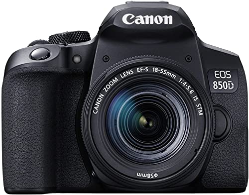 Canon EOS 850D (Rebel T8i) DSLR Camera Bundle with 18-55mm STM & 75-300mm III Lens Bundle + 64GB High Speed Memory Card + Accessory Kit