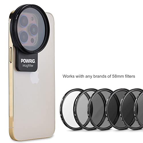 58mm Magnetic Camera Lens Filter Mount for iPhone13 / 14 Pro Max