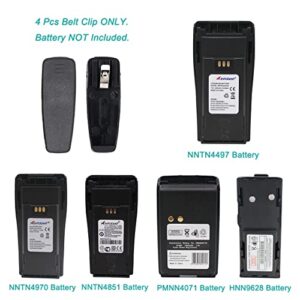 4Pcs Belt Clip Compatible for Motorola Radio CP200 CP200D PR400 EP450 CP040 Mage One BRP40 NNTN4497 NNTN4851 NNTN4970 PMNN4071 RLN5644