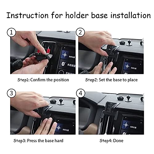 LUNQIN Car Phone Holder for 2019-2023 Volvo XC40 SUV Auto Accessories Navigation Bracket Interior Decoration Mobile Cell Phone Mount