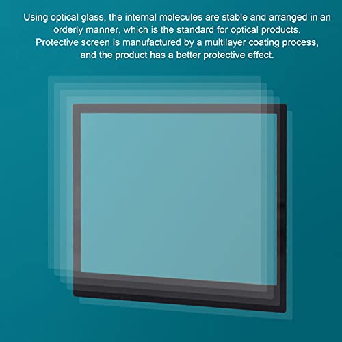 Qinlorgo Camera LCD Screen Optical Glass, Multilayer Waterproof Professional Oil Proof Sensitive Camera LCD Screen Protector Cover for Camera for D7200 Camera