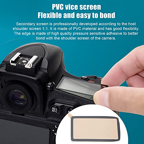 Qinlorgo Camera LCD Screen Optical Glass, Multilayer Waterproof Professional Oil Proof Sensitive Camera LCD Screen Protector Cover for Camera for D7200 Camera