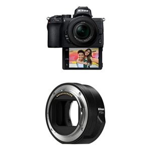z 50 dx-format mirrorless camera body w/nikkor z dx 16-50mm f/3.5-6.3 vr with nikon mount adapter ftz ii