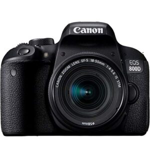 EOS 800D (Rebel T7i) DSLR Camera w/EF-S 18-55mm F/4-5.6 is STM Zoom Lens + 75-300mm F/4-5.6 III Lens + EF 50mm f/1.8 STM Lens + 128GB Memory + Case + Tripod + Filters (40pc Bundle)