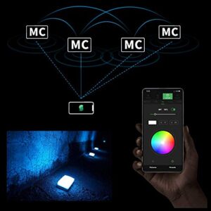 Aputure MC Aputure Amaran AL-MC RGBWW Pocket On Camera Light TLCI/CRI 96+ RGB 0-360 Full Color 3200-6500K Adjustable 0-100% Stepless Dimming with Magnet Adsorption Function,App Control Wireless Charge