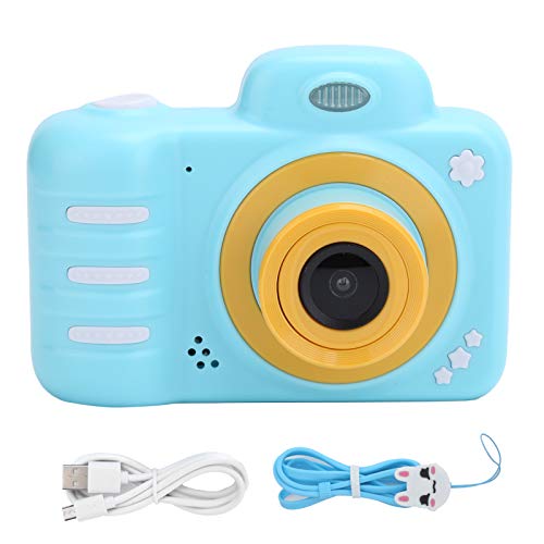 Children Video Record Camera, Dual Lens 2.4in 1080P Kid Camera Toys, Support Continuous Shooting, Time Lapse Photography, Gift for Children on Children's Day, Birthday, Christmas (Blue)