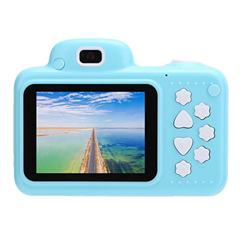 Children Video Record Camera, Dual Lens 2.4in 1080P Kid Camera Toys, Support Continuous Shooting, Time Lapse Photography, Gift for Children on Children's Day, Birthday, Christmas (Blue)