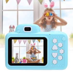 Children Video Record Camera, Dual Lens 2.4in 1080P Kid Camera Toys, Support Continuous Shooting, Time Lapse Photography, Gift for Children on Children's Day, Birthday, Christmas (Blue)