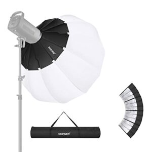 neewer lantern softbox diffuser, 34″/85cm omnidirectional quick release soft light modifier with skirt & carrying bag, compatible with neewer cb100 cb150 cb60 rgb and other bowens mount lights