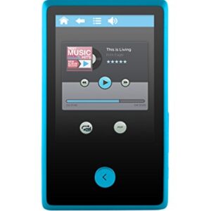 Ematic 8GB MP3 Video Player with FM Tuner, Voice Recorder, Bluetooth, 2.4-inch Touch Screen and SD Slot, Blue