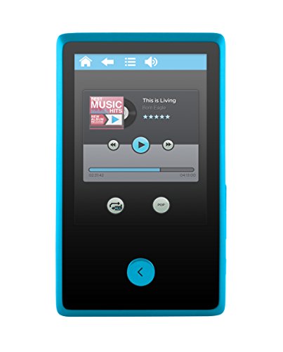 Ematic 8GB MP3 Video Player with FM Tuner, Voice Recorder, Bluetooth, 2.4-inch Touch Screen and SD Slot, Blue