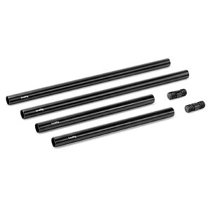 smallrig 15mm rods pack, 15mm tube with m12 thread rod cap connectors, aluminum alloy rods combination for camera rig matte box follow focus 15mm rod system – 1659