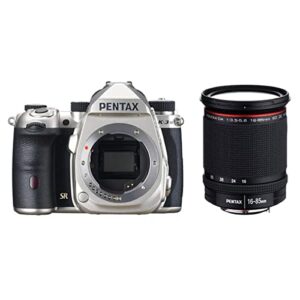 pentax k-3 mark iii aps-c-format dslr camera body, silver hd da 16-85mm f3.5-5.6 ed dc wr lens