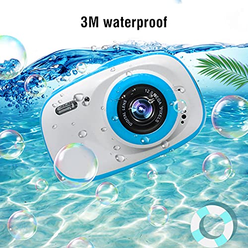 Children Digital Camera, IPS HD Display Screen 2 Inch Dustproof Waterproof Camera with Children's Camera for Share Photo for Take Pictures(Blue)