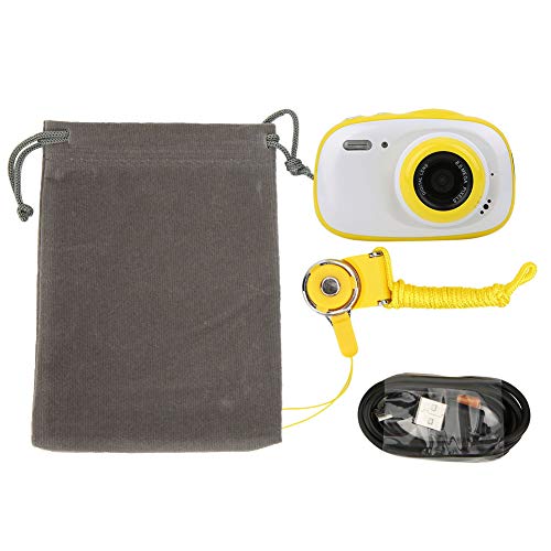 Astibym Children Digital Camera, IPS HD Display Screen 2 Inch Dustproof Waterproof Camera with Children's Camera for Share Photo for Take Pictures(Yellow)