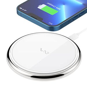 magnetic wireless charger, vebach aluminum fast wireless charging pad with detachable cable compatible with iphone 14/14 plus/13/13 pro/13 pro max/13 mini, 12/12 pro/12 pro max, airpods 3 2 pro etc