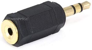 monoprice 107126 3.5mm stereo plug to 2.5mm stereo jack adaptor, gold plated