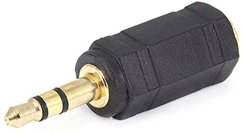 Monoprice 107126 3.5mm Stereo Plug to 2.5mm Stereo Jack Adaptor, Gold Plated