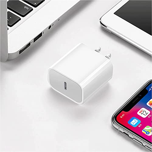 iPhone Fast Charger, [2-Pack] Power Adapter 20W PD USBC Charging Block 【Apple MFi Certified】 Super Fast Chargers Wall Plug with 5 ft Cords for iPhone 14/13/12/11/10 iPad Charger iPhone 14 Charger