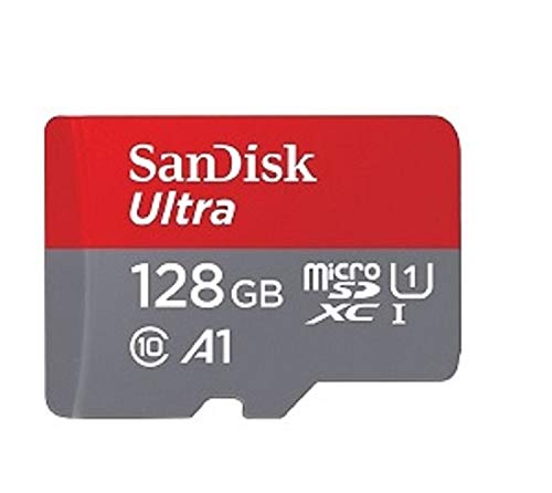 128GB SanDisk Ultra UHS-I Class 10 80mb/s MicroSDXC Memory Card works with Samsung Galaxy S8, S8 Plus, S8 Note, S7, S7 Edge, S5 Active, S4 Cell Phones with Everything but Stromboli Memory Card Reader