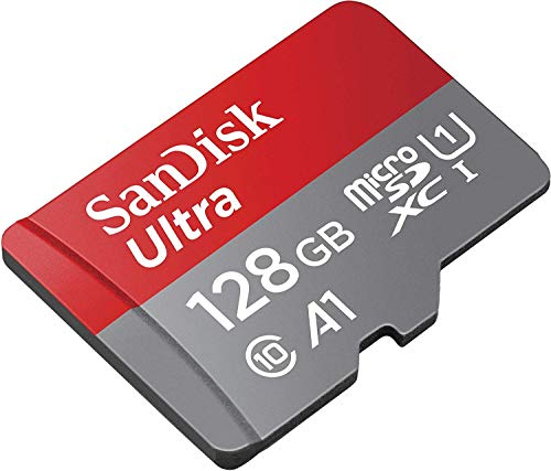 128GB SanDisk Ultra UHS-I Class 10 80mb/s MicroSDXC Memory Card works with Samsung Galaxy S8, S8 Plus, S8 Note, S7, S7 Edge, S5 Active, S4 Cell Phones with Everything but Stromboli Memory Card Reader