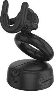 popsockets multi-use phone mount: dash mount, windshield phone mount, and phone mount for desk – black