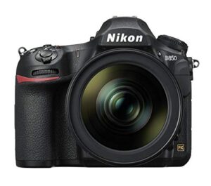 nikon d850 45.7mp dslr digital 4k video camera with af-s nikkor 24-120mm f/4g ed vr lens with wi-fi – (black) – (international version)