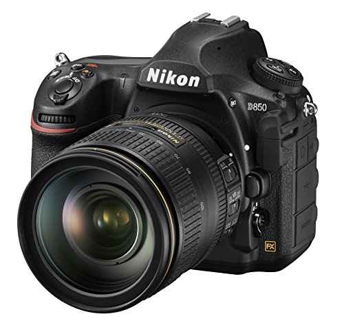 Nikon D850 45.7MP DSLR Digital 4K Video Camera with AF-S NIKKOR 24-120mm f/4G ED VR Lens with Wi-Fi - (Black) - (International Version)