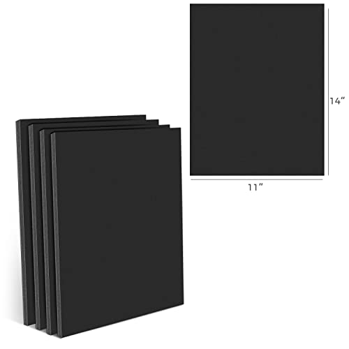 Golden State Art, Pack of 10, 3/16" Thick, 11x14 Black Foam Boards (11x14, Black)