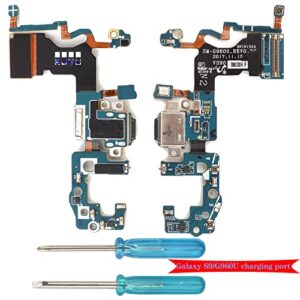 OCOLOR Charging Port Replacement for Samsung Galaxy S9 G960U 5.8" USB Charger Port Dock Connector Board Flex Cable Galaxy S9 Type C Headphone Microphone Port with Tools(Not for Galaxy S9 Plus 6.2")