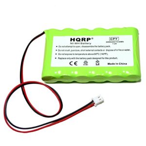 hqrp battery 2200mah compatible with ademco honeywell lynx lynxrchkithc lynxrchkit-hc k5109 781410403291 55026089 walynx-rchb-sc walynxrchbsc lynxrchkit-sc replacement