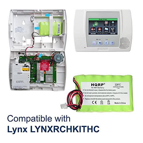 HQRP Battery 2200mAh Compatible with Ademco Honeywell Lynx LYNXRCHKITHC LYNXRCHKIT-HC K5109 781410403291 55026089 WALYNX-RCHB-SC WALYNXRCHBSC LYNXRCHKIT-SC Replacement