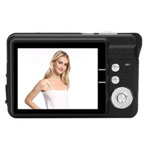 digital camera, 8x zoom card digital camera 18 mp 2.7″ tft lcd display mini vlogging camera with built-in microphone, maximum support 32gb memory card(black)