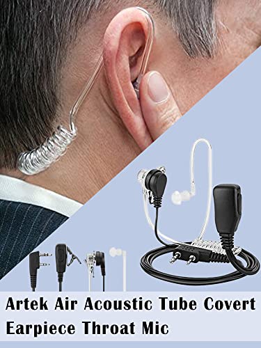 Baofeng Air Acoustic Tube Earpiece Throat Mic Air Tube Earpiece Headset for Baofeng UV5R BF-888s