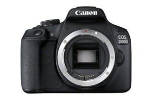 canon eos 2000d dslr camera body – black