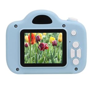 weiyiroty child camera, one key video recording support mp3 kids gift cartoon mini camera 200w pixels for kids(sky blue)