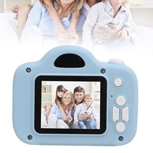 Weiyiroty Child Camera, One Key Video Recording Support MP3 Kids Gift Cartoon Mini Camera 200W Pixels for Kids(Sky Blue)