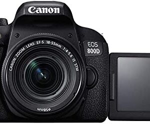 Canon EOS Rebel 800D / T7i DSLR Camera with 18-55 4-5.6 is STM Lens (1895C002) + Canon EF 50mm Lens + 64GB Memory Card + Color Filter Kit + Case + Corel Photo Software + More (Renewed)