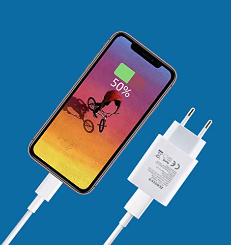 Fast European Charger Plug EU (USB C+USB A) Power Adapter for Samsung Galaxy S22/S21/S20/S10/S22 Ultra/S21+/S20 FE/A53/A32,iPhone 13/12/11/XS/XR,Motorola, Google Pixel
