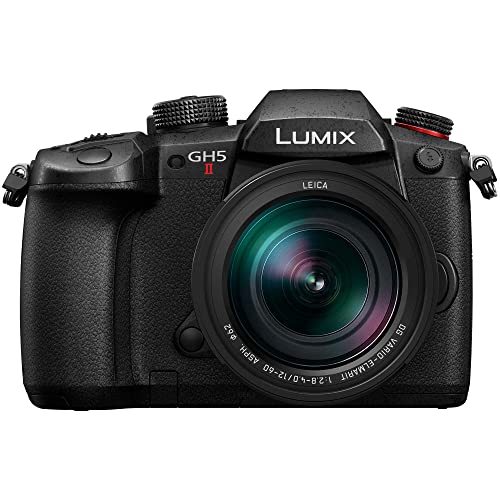 Panasonic Lumix GH5 Mark II Mirrorless Camera with 12-60mm f/2.8-4 Lens Bundle (5 Items)