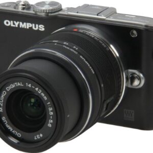 Olympus PEN E-PL3 14-42mm 12.3 MP Mirrorless Digital Camera with CMOS Sensor and 3x Optical Zoom (Black)