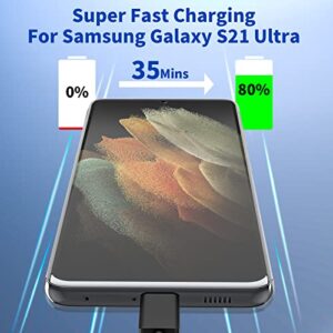 USB C Super Fast Charging, KASHIMURA 2 Pack 25W PD USB C Power PPS Rapid Charger with 6FT Type C to C Quick Charge Cable for Samsung Galaxy S22 21 20/Note 20 10 Plus/Z Fold 3/Flip 3/iPad Pro 12.9, 11