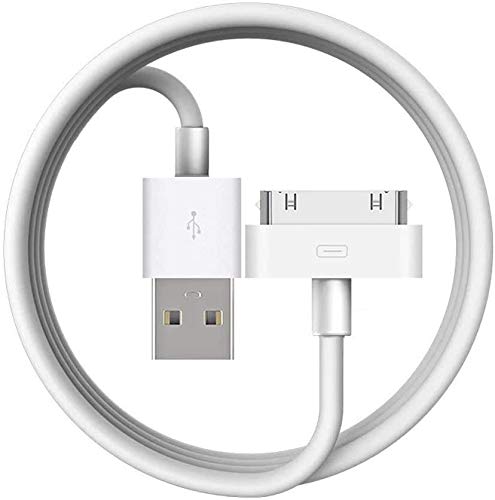 [Apple MFi Certified] 30-Pin to USB Cable for iPhone 4 Charging and Sync Data Connector Support for iPhone 4 4s, iPhone 3G 3GS, iPad 3 2 1,iPod Classic iPod Touch iPod Nano