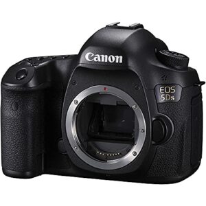 Canon EOS 5DS DSLR Camera (Body Only) (0581C002) + Canon EF 24-70mm Lens + 64GB Memory Card + Case + Filter Kit + Corel Photo Software + 2 x LPE6 Battery + Card Reader + LED Light + More (Renewed)