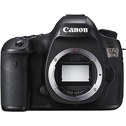 Canon EOS 5DS DSLR Camera (Body Only) (0581C002) + Canon EF 24-70mm Lens + 64GB Memory Card + Case + Filter Kit + Corel Photo Software + 2 x LPE6 Battery + Card Reader + LED Light + More (Renewed)