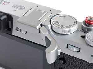 lensmate thumb grip for fujifilm x100v – silver