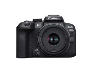 canon eos r10 mirrorless camera w/rf-s18-45mm f/4.5-6.3 is stm lens kit (renewed)