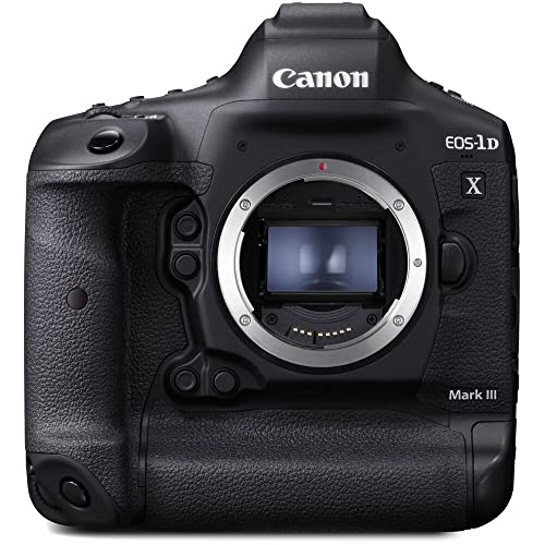 Canon EOS-1D X Mark III DSLR Camera (Body Only) (3829C002) + Canon EF 50mm Lens + 128GB CFexpress Card + 2 x LP-E19 Battery + Case + Filter Kit + Corel Photo Software + LED Light + More (Renewed)